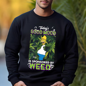 Personalized Gifts For Weed Lover, Today's Good Mood 2D shirt 01TOMH200724 - Shirts - GoDuckee