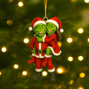 Funny Custom Photo Gifts For Family Christmas Acrylic Ornament 03ohtn200825 - Ornament - GoDuckee