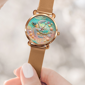 Turtle Mesh Strap Quartz Watch - Personalized Gifts For Turtle 05PGPU100725 - Quartz Watch - GoDuckee