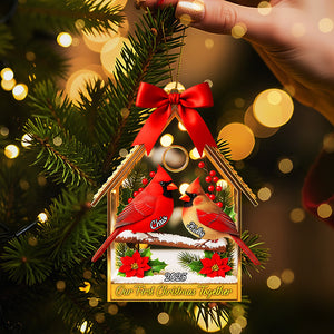 Couple Cardinal Christmas Ornament - Personalized Gifts For Couple 02pgta080925 - Ornament - GoDuckee