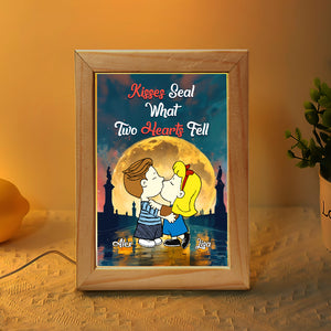 Personalized Gifts For Couple Light Frame Cartoon Couple 03TOMH191224HG - Light Picture Frame - GoDuckee