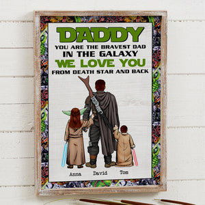 You Are The Bravest Dad Personalized Canvas Print, Gift For Dad-4ohtn180523hh - Poster & Canvas - GoDuckee