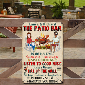 Personalized Gifts For Couple Metal Sign 05xqqn110525pa Proudly Serve Whatever You Bring - Metal Signs - GoDuckee