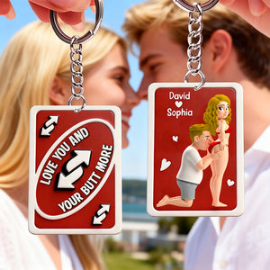 Personalized Funny Gifts For Couple Keychain 07natn181225 Valentine Gifts - Keychains - GoDuckee