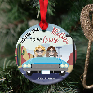 Gift For Bestie, Personalized Ceramic Ornament, Best Friends Ornament, Christmas Gift 02NAHN290823HH - Ornament - GoDuckee