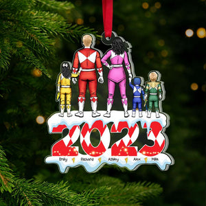 Gift For Family, Personalized Acrylic Ornament, Power Family Ornament, Christmas Gift 03NAHN241123HH - Ornament - GoDuckee
