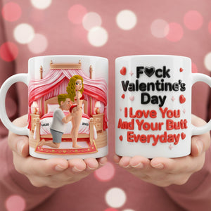 Cheeky Couple Coffee Mug - Personalized Gifts For Couples 01natn131225 - Coffee Mug - GoDuckee