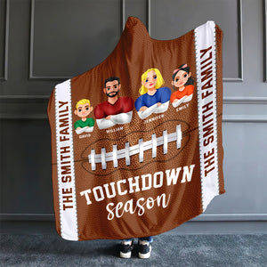 Personalized Gifts For Family Wearable Blanket Hoodie, American Football Lovers 02tgqn061124hg - Blanket - GoDuckee