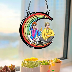 Personalized Gifts For LGBT Couple Suncatcher Ornament 03kapu210624hh - Ornament - GoDuckee