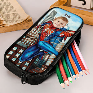Personalized Gifts For Kid Pencil Case Custom Photo Face Funny 02XQMH150724 - Pencil Case - GoDuckee