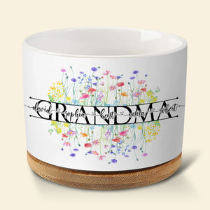 Grandma- Personalized Plant Pot- Gift For Grandma- Grandma Plant Pot - Plant Pot - GoDuckee