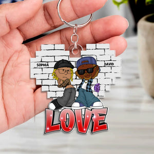 Personalized Gifts For Couple Keychain 05totn030124hg - Keychains - GoDuckee