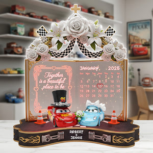 Wedding Car Couple Plaque - Personalized Gifts For Couple 01ohlu270625 - Shaped Plaques - GoDuckee