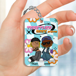 Personalized Gifts For Couple Keychain 01TODT070125HG - Keychains - GoDuckee