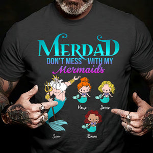 Merdad, Gift For Dad, Personalized Shirt, Mermaid Kids Shirt, Father's Day Gift 04NTHN230223 - Shirts - GoDuckee