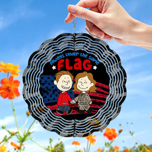 Personalized Gifts For Veteran Couple Wind Spinner 05toqn170125hg - Ornament - GoDuckee