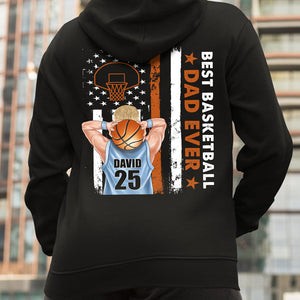 Best Basketball Dad Ever-Gift For Dad-Personalized Shirt-Basketball Dad - Shirts - GoDuckee