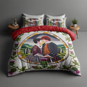 Personalized Gifts For Couple Quilt Bed Set, Standing Stones & Thirtles 03QHMH140125 - Blanket - GoDuckee