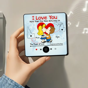 Custom Music Fridge Magnet Gifts For Couples Long Distance 02XQLU271224HG - Fridge Magnet - GoDuckee