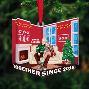 Sweet Couple, Together Since, Personalized Christmas Ornament, Gift For Couple - Ornament - GoDuckee