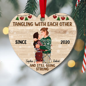 Tangle with each other and still go strong, Personalized Ornament for Couples - Ornament - GoDuckee