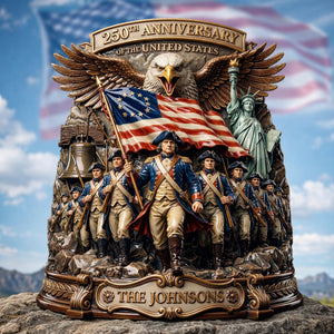 250 years USA Acrylic Plaque - Personalized Patriotic Gifts 02TYLU110326 - Shaped Plaques - GoDuckee