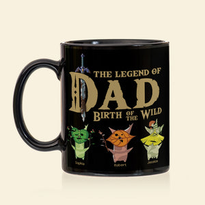 The Legend Of Dad 04NAQN300523 Personalized Coffee Black Mug - Coffee Mug - GoDuckee