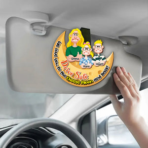 Personalized Car Visor Clip - Personalized Gifts For Parents, Drive Safe 04KALU130225PA - Caps - GoDuckee