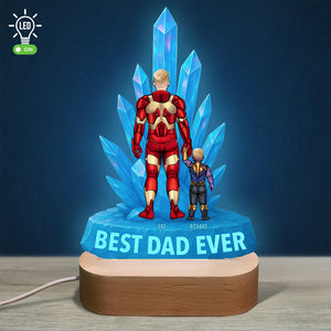 Super Dad LED Light Personalized Gifts For Dad 052OHDT190425PA - Led Night Light - GoDuckee