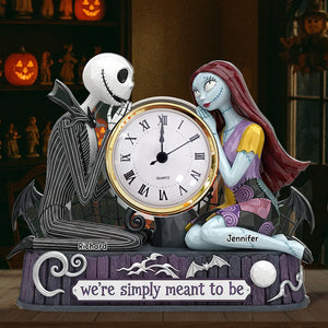 Spooky Couple Desk Clock Plaque - Personalized Gifts For Couple 03ohqn020625 - Clock Plaques - GoDuckee