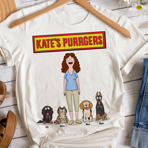 Dogs And Cats Mom Shirt Personalized Gifts For Pet Lovers 04qhtn010425hg - Shirts - GoDuckee