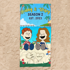 Personalized Gifts For Couple Beach Towel 06topu080125pa - Beach Towel - GoDuckee