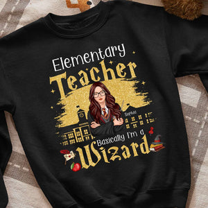 Wizard Elementary Teacher Personalized Shirt Gifts For Teacher - Shirts - GoDuckee