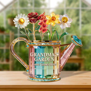 Grandma Birth Month Flowers Acrylic Plaque - Personalized Gifts For Grandma 04tgtn040625 - Shaped Plaques - GoDuckee