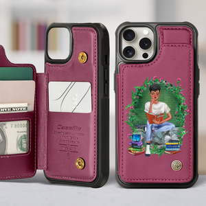 Personalized Gifts For Book Lovers Leather Flip Wallet Phone Case 04hupu260225 - Phone Case - GoDuckee