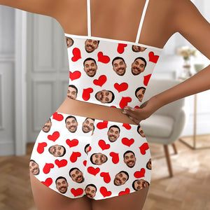 Heart Lingerie Set - Custom Photo Gifts For Her 06ACQN022525 - AOP Products - GoDuckee