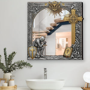 Armor & Prayer Wall Hanging Mirror Personalized Gifts For Christian 03HUDT260725 - Mirror - GoDuckee