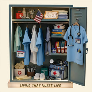 Nurse Personal Locker Light Box, Personalized Gifts For Nurse 01qhdt201225 - Light Box - GoDuckee