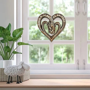 Personalized Gifts For Couple Wood Sign Forever Love 02NADT190224 - Wood Signs - GoDuckee