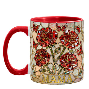 Roses Mom And Kids Coffee Accent Mug - Personalized Gifts For Mother's Day Coffee Mug 03HYQN050226 - Coffee Mug - GoDuckee