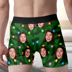Custom Photo Gifts For Christmas Men's Boxers 01xqtn091024 - Boxer Briefs - GoDuckee