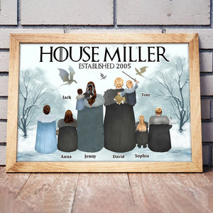 Personalized Gifts For Family Canvas Print Movie Family Characters 04QHTN200124 - Canvas Print - GoDuckee