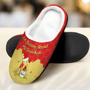 Personalized Gifts For Grandma Home Slippers Bear Grandkids 01KAMH071124 - Shoes - GoDuckee