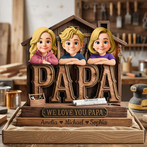 Papa Home Tools Acrylic Plaque - Personalized Gifts For Dads 01pata060526 - Shaped Plaques - GoDuckee