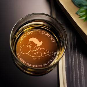 Personalized Gifts For Couple Engraved Whiskey Glass 01OHMH050624 - Drinkware - GoDuckee