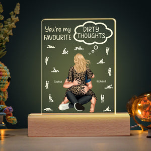 Personalized Gifts For Couple 3D Led Light You're My Favourite - Led Night Light - GoDuckee