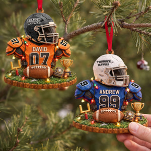 Bulk Up Sport Wood Effect Ornament, Personalized Gifts 03QHLU141026 - Ornament - GoDuckee