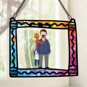 Personalized Gifts For Couple Suncatcher Ornament 05ACDT040225HG - Ornament - GoDuckee