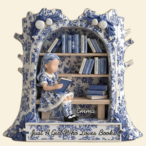 Bookworm Acrylic Plaque Personalized Gifts For Book Lover 04TODT171125 - Shaped Plaques - GoDuckee