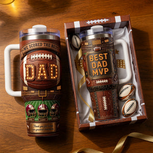 USA Football Best Dad 40oz Tumbler - Personalized Gifts For Dad 05paqn040526 - Tumbler Cup - GoDuckee